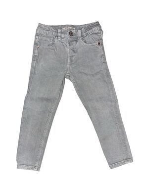 Zara Kids The Slim Denim Grey Jeans Size 3-4 Years Boys Light Gray| Everyday